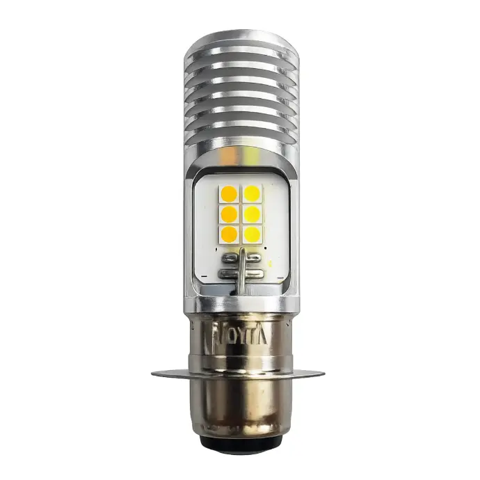 Bombillo Moto P15D Bicolor Amarillo/Blanco  AC/DC Loyta