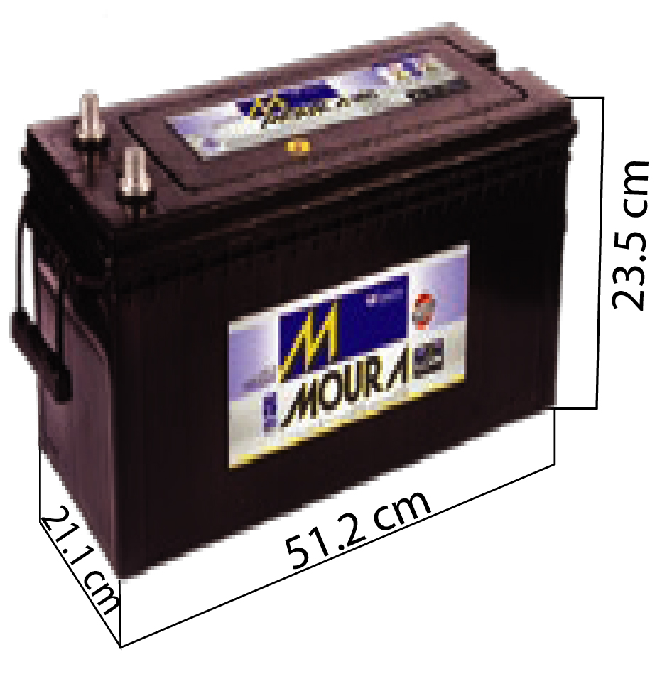 Bateria 4D Moura 12V / 150Ah / 211X512X235 / - +