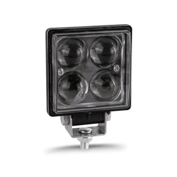 LAMPARA DE TRABAJO CUADRADA LUPA 4 LEDs 12W 12/24V SPOT