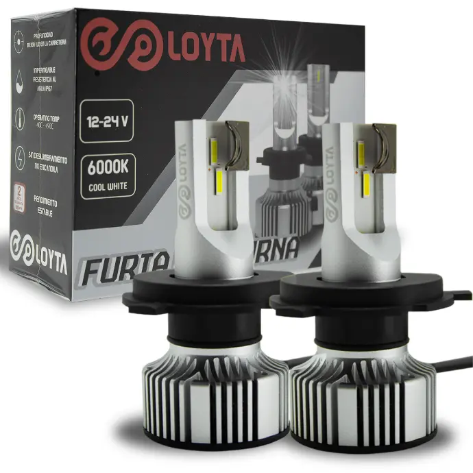 BOMBILLO LED H4 FURIA NOCTURNA 12-24V 50W P43t LOYTA