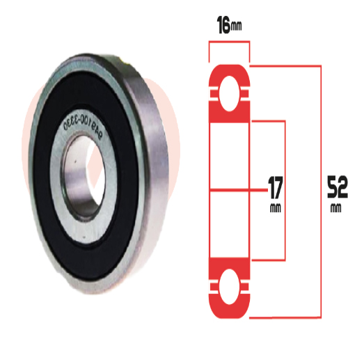 RODAMIENTO 3330 ALT NIPPONDENSO VENTILADOR INTERNO CHEVROLET ISUZU MAZDA