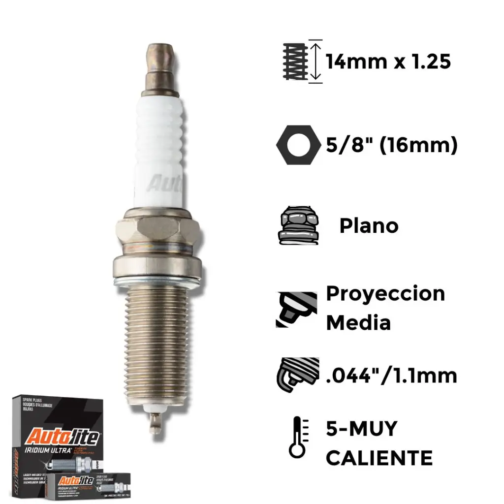 Bujías Autolite Iridium Iridio XP X4 - NGK LFR6C-11 LFR5AGP DENSO K20HR-U11