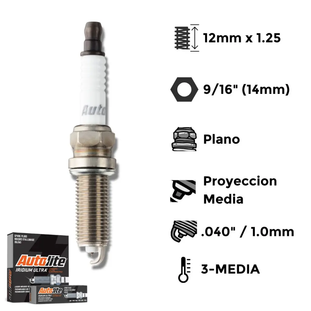 Bujías Autolite Iridium X4 - NGK DILKAR6A11