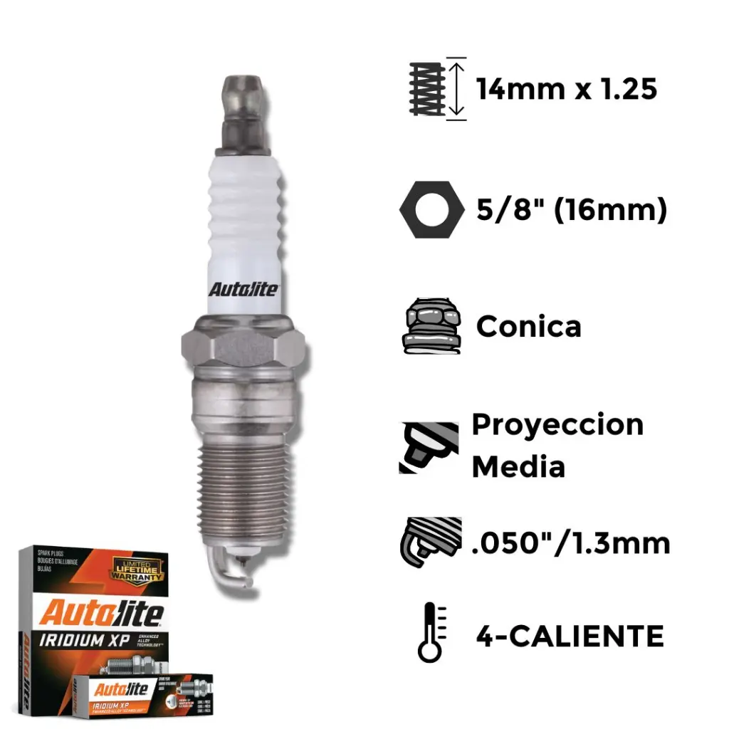Bujías Autolite Iridium X4 - NGK BP5EFS BPR6EFS DENSO T16EPR-U