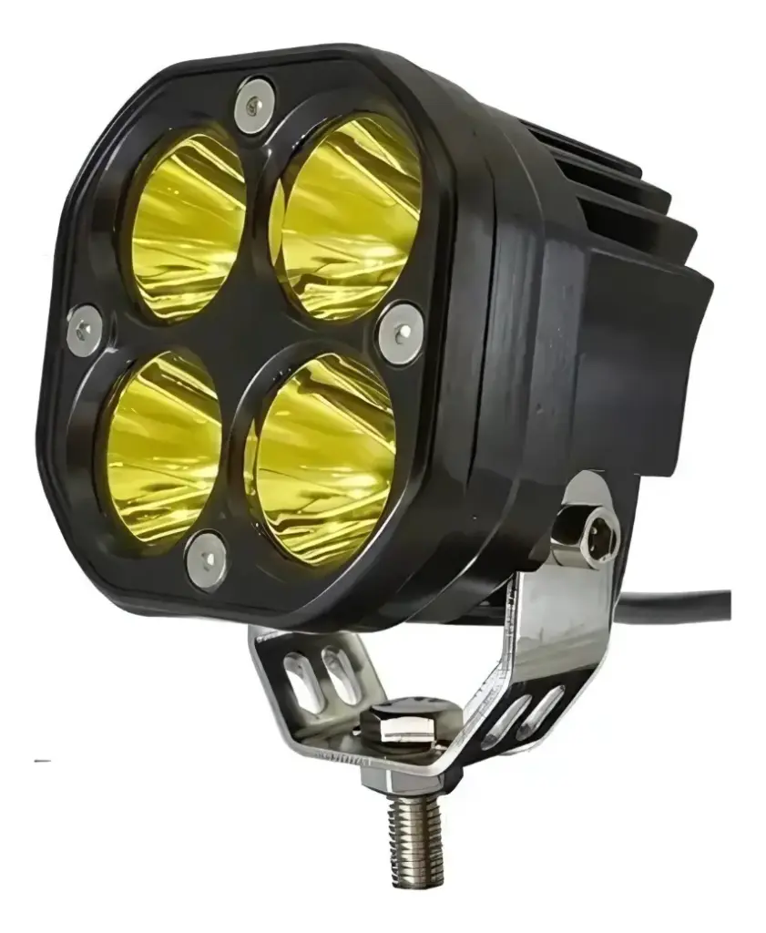 Exploradora Barra 4 Leds Cuadrada Ambar