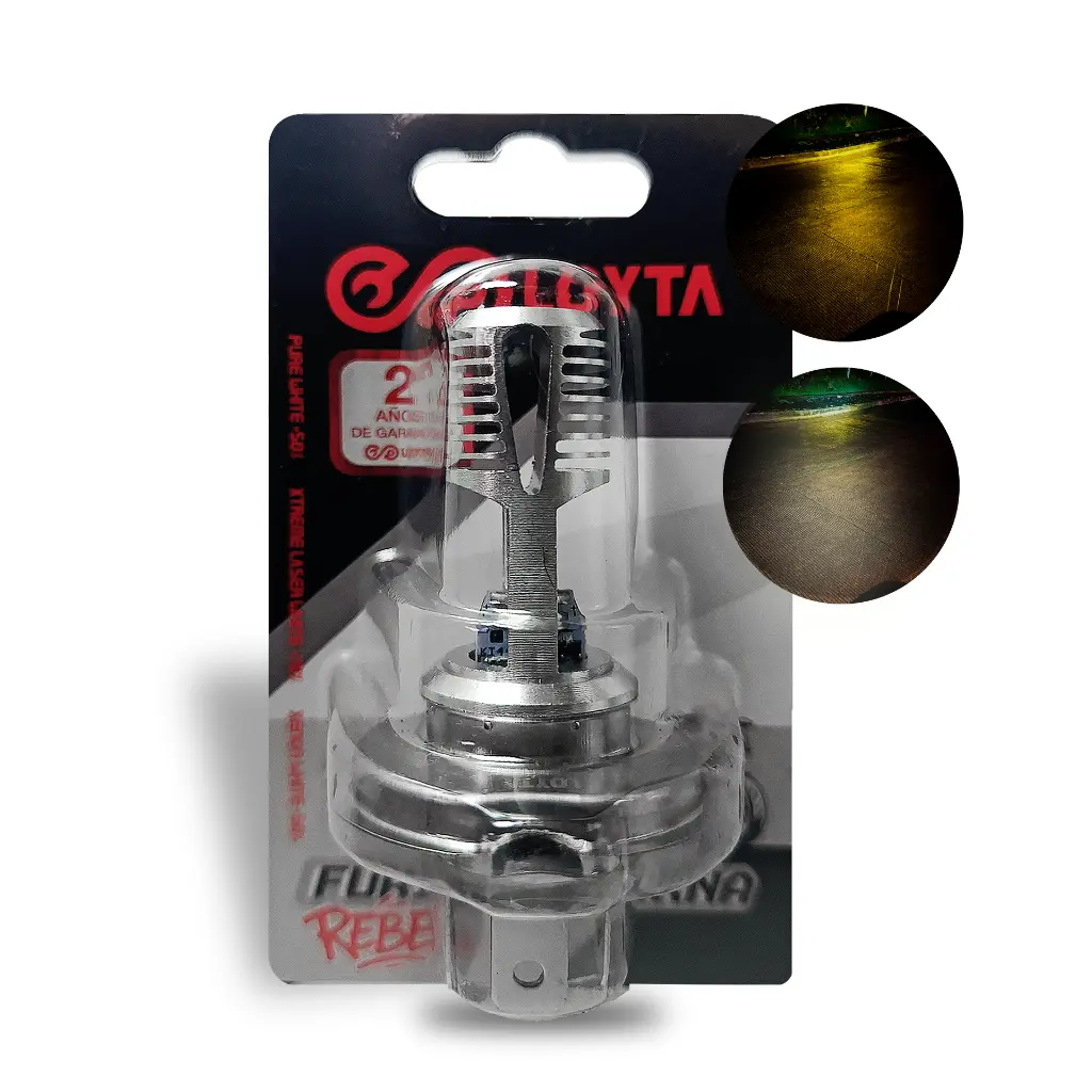 Bombillo Led Bicolor Amarillo/Blanco Hs1 25W AC/DC