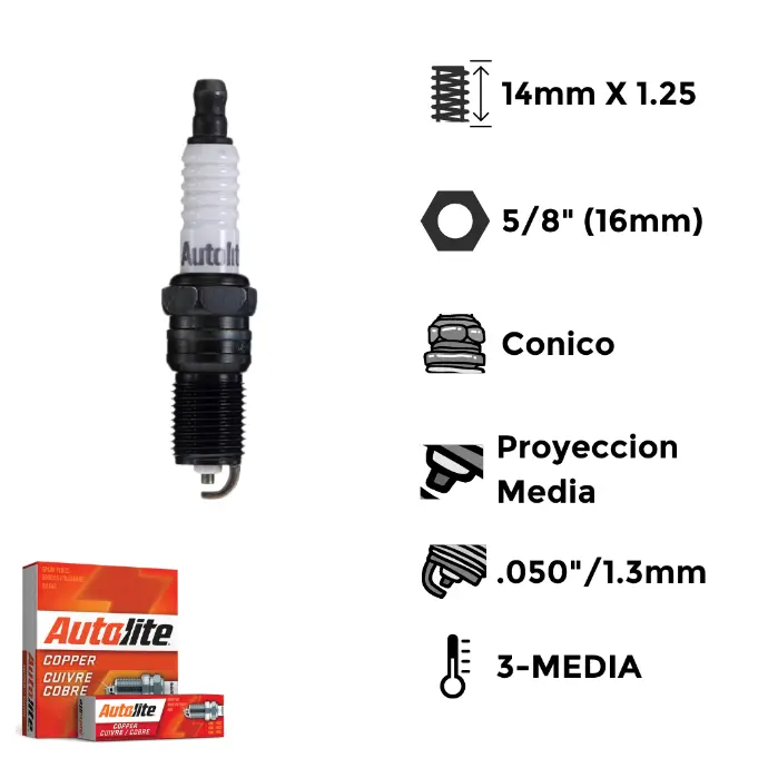 Bujías Autolite Cobre X4 - CHAMPION RS9YC