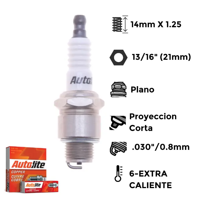 Bujías Autolite Cobre X4 - NGK BP5FS BOSCH H8B